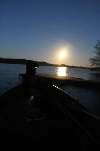 Cluster art, Matti Luostarinen. Full moon, Moon bridge in 27.10. 2015